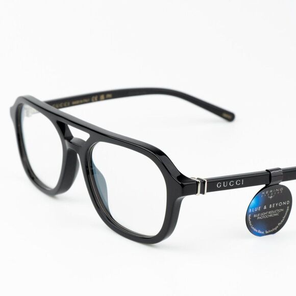 NEW Gucci GG1673S 001 Black Photochromic Transition Pilot Eyeglasses - Picture 5 of 10
